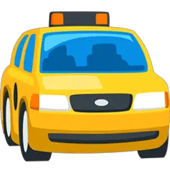 Taxi acercándose Emoji Messenger