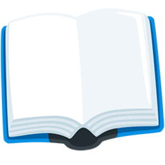 Livro aberto Emoji Messenger
