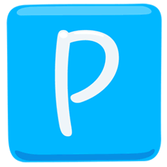 Symbole de parking Émoji Messenger