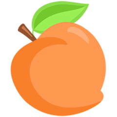 Peach Emoji in Messenger