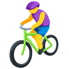 Cycliste Émoji Messenger