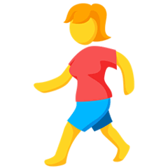 Persona che cammina Emoji Messenger