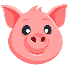 Pig Face Emoji in Messenger