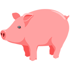 🐖 Pig Emoji in Messenger