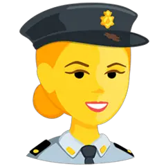 👮 Officier de police Emoji in Messenger