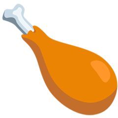 Muslo de pollo Emoji Messenger