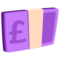 Banconote in sterline Emoji Messenger