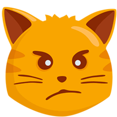 Cat, emoji, expression, pout, pouting, scowling, unhappy icon - Download on  Iconfinder