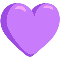 💜 Coração roxo Emoji nos Messenger