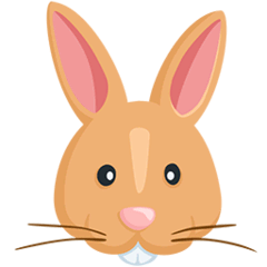 🐰 Cara de conejo Emoji en Messenger