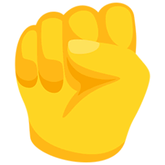 Raised Fist Emoji in Messenger