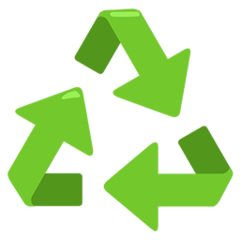 ♻️ Recycling-Symbol Emoji auf Messenger