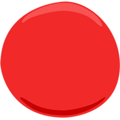 🔴 Red Circle Emoji in Messenger