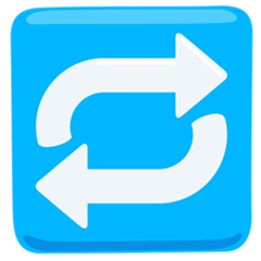 Símbolo de repetir Emoji Messenger