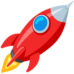 🚀 Rakete Emoji auf Messenger