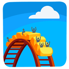 Roller Coaster Emoji in Messenger