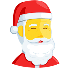 🎅 Weihnachtsmann Emoji auf Messenger