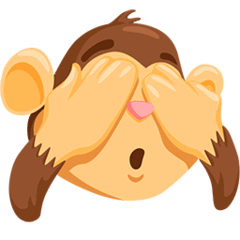 🙈 sich die Augen zuhaltendes Affengesicht Emoji auf Messenger