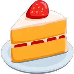 🍰 Fetta di torta Emoji su Messenger