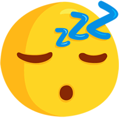 Cara a dormir Emoji Messenger
