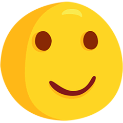 Cara com ligeiro sorriso Emoji Messenger