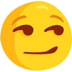 😏 Selbstgefällig grinsendes Gesicht Emoji auf Messenger