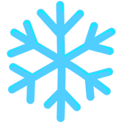 ❄️ Flocon de neige Emoji in Messenger