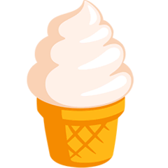 Soft Ice Cream Emoji in Messenger