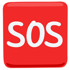 Symbole SOS Émoji Messenger