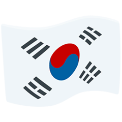 Drapeau de la Corée du Sud Émoji Messenger