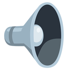 Lautsprecher mit geringer Lautstärke Emoji Messenger
