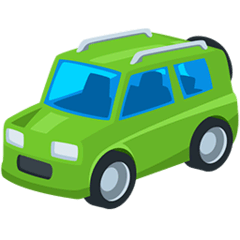 🚙 Sport Utility Vehicle Emoji in Messenger