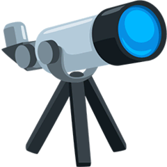 Telescope Emoji in Messenger