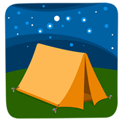 Tent Emoji in Messenger