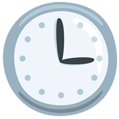 Three O’clock Emoji in Messenger