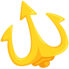 🔱 Emblema del tridente Emoji su Messenger