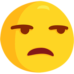 😒 Ernstes Gesicht Emoji auf Messenger