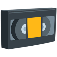 Videocassette Emoji in Messenger