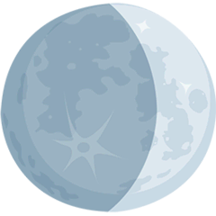 🌒 Waxing Crescent Moon Emoji in Messenger