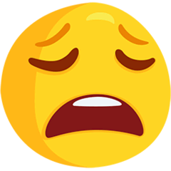 😩 Cara de cansancio Emoji en Messenger