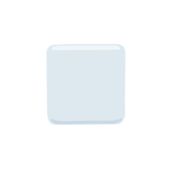 Cuadrado blanco mediano pequeño Emoji Messenger
