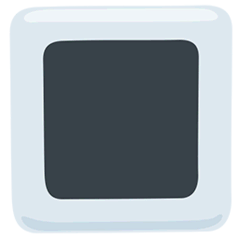 Botão branco quadrado Emoji Messenger