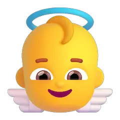 Baby Angel Emoji on Windows