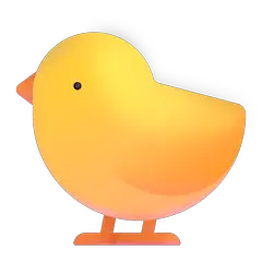 🐤 Kurczaczek (Z Boku) Emoji W Systemie Windows