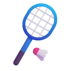 Raquete de badminton e pena Emoji Windows