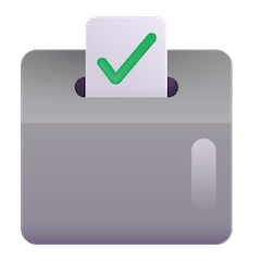🗳️ Wahlurne mit Wahlzettel Emoji auf Windows
