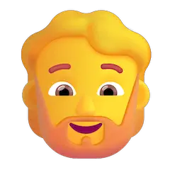 🧔 Persona con barba Emoji en Windows