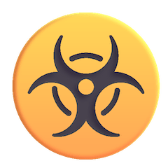 Biohazard Emoji on Windows
