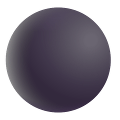 Black Circle Emoji on Windows
