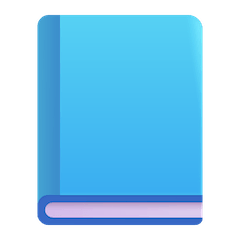 Libro de texto azul Emoji Windows